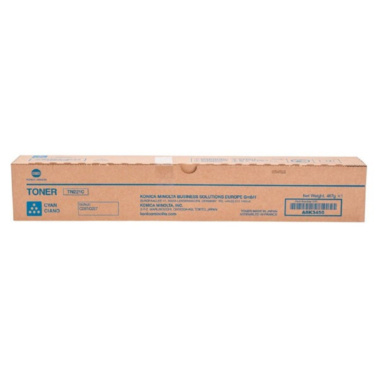 Cartuș toner OEM cyan TN221C pentru Konica Minolta bizhub C227, C287